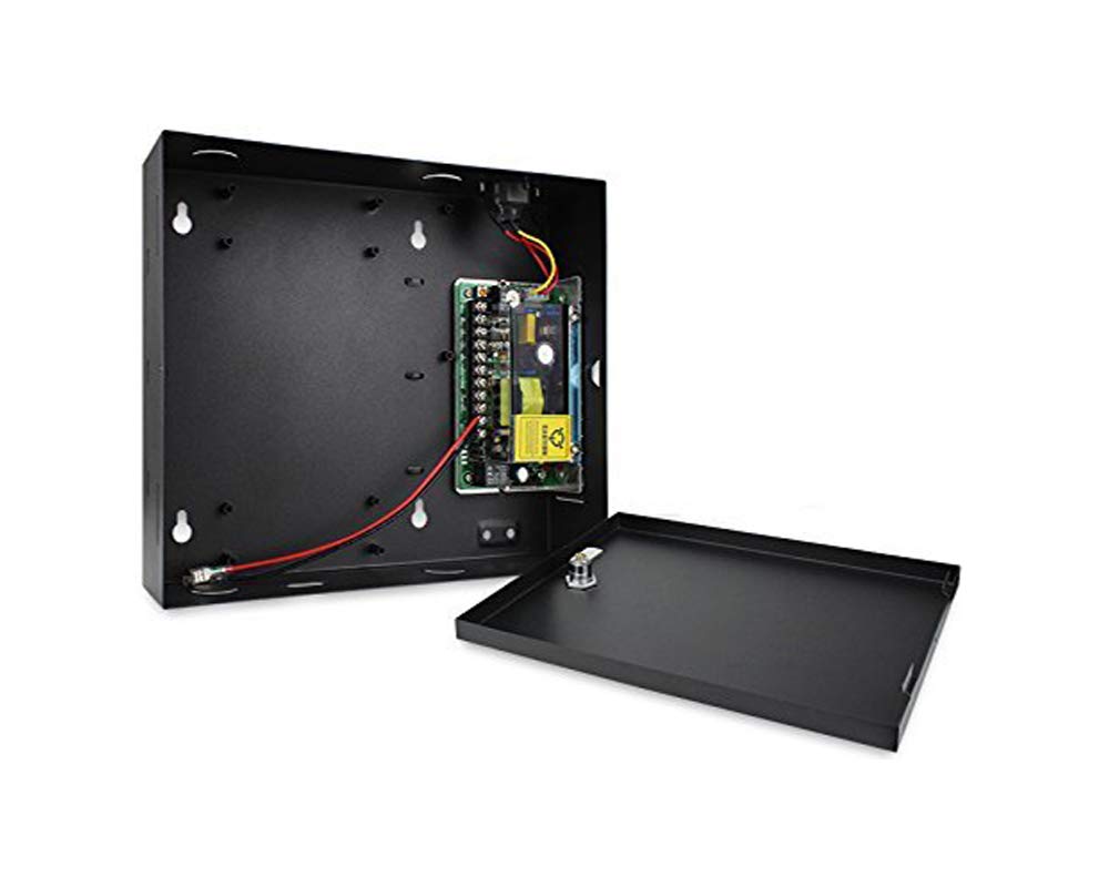 4 Doors RFID/Password Door Lock System Smart Access Control Keyless Entry Systems Keypad Reader Electric Magnetic Lock 110V Power Supply Box (Phone APP Remote Open Door)