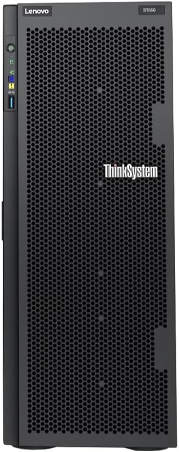 Lenovo ThinkSystem ST650 Tower Server Bundle with 2 x Intel Xeon Silver 4309Y, 128GB DDR4, 2TB SSD, 24TB HDD, RAID, Matrox G200 Graphics, Windows Server 2019 (Renewed)
