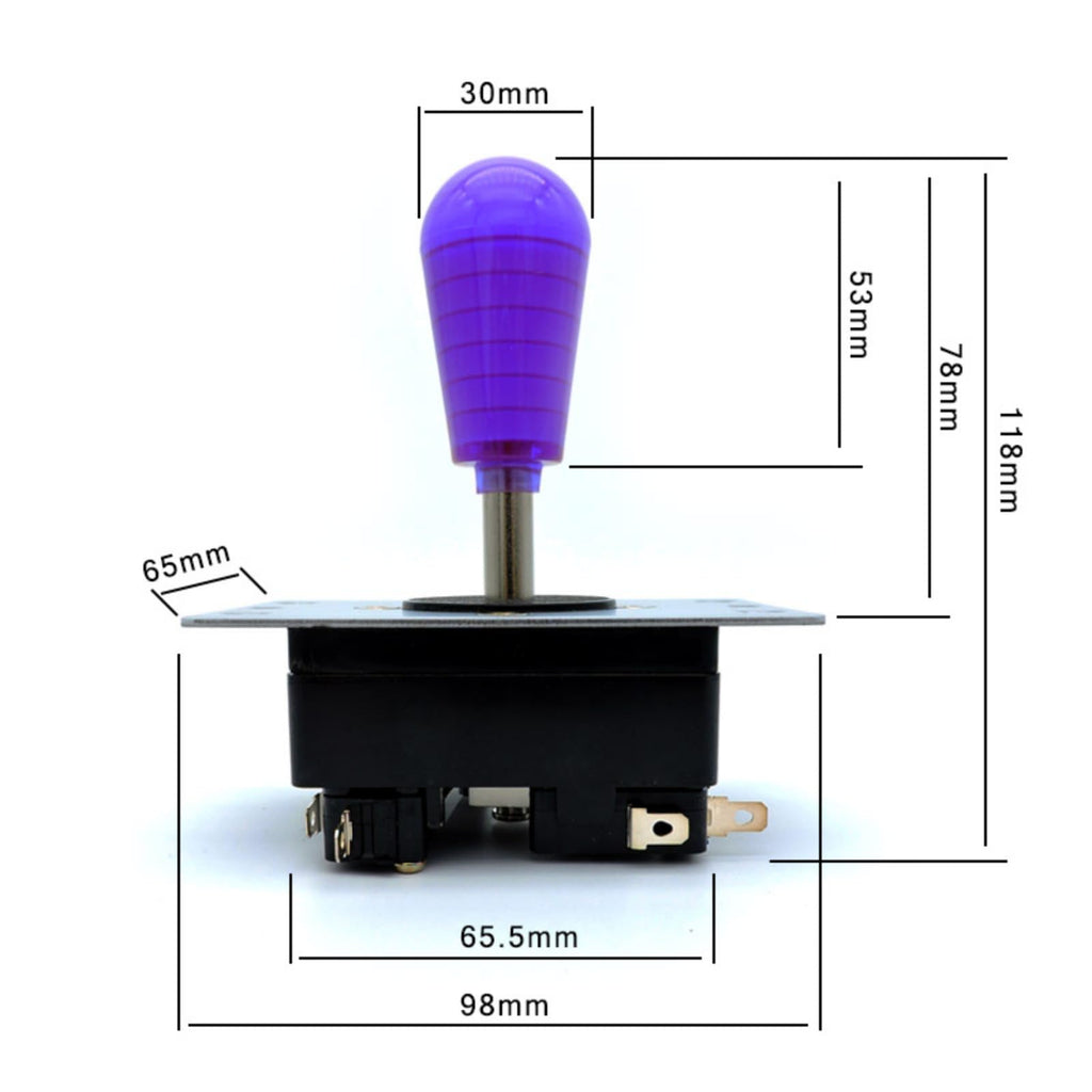 SAMDUCKSA CWJ 309FJ Helpme Korean Joystick Fighting Rocker With 8 Pin Micro Switch Compatible With Jamma PC Arcade Game PS3 XBOX (Purple)