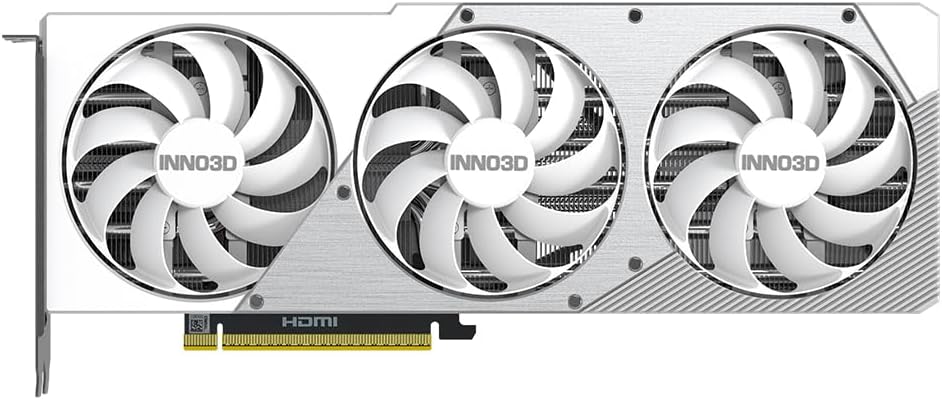 INNO3D NVIDIA GeForce RTX 5070 Ti X3 OC 16GB GDDR7 256 Bit PCI Express Gen 5 Gaming Graphics Card- N507T3-16D7X-176068W (White)