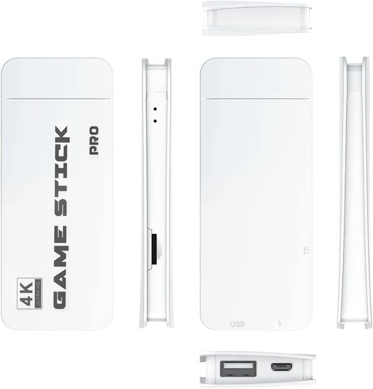 Retro Game Stick 4K HDMI – 20,000+ Classic Games, 23 Emulators, Plug & Play Nostalgia TV Console with Dual 2.4G Wireless Controllers & 64GB Card for Kids & Adults