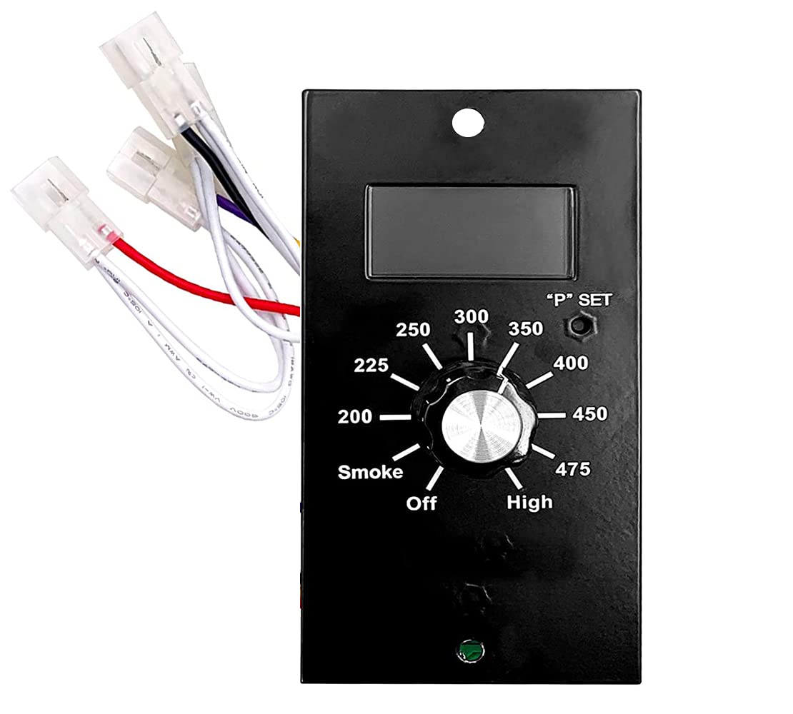 Digital Thermostat Control Board Replacement for Pit Boss Wood Pellet Grills, BBQ Temperature Controller, Compatible with Pitboss P7-340/540/700/1000 with LCD Display