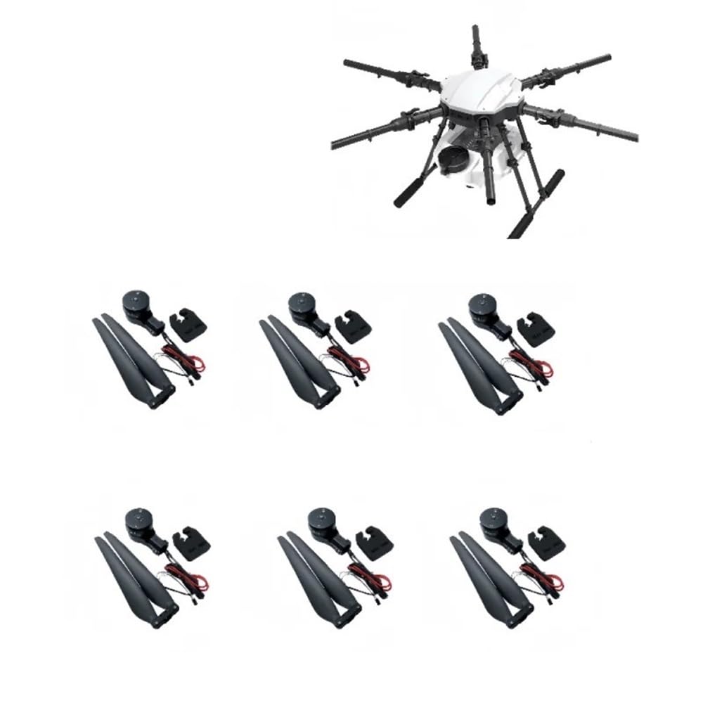 10L 10kg Agricultural Frame Kit Four-axis Folding Quadcopter with Plus Power System Fit for E610P X6 Drone(E610P Blue Frame)