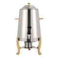 3.4 Gallon Stainless Steel Hot Beverage Drink Dispenser Can, Electric Coffee Urn with Fuel Holder 2-Way Continuous Heating, Tea Water Coffee Chafer Urn with Spigot for Parties Buffet Catering
