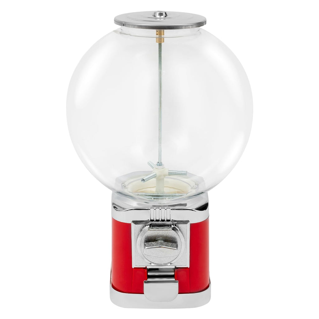 Vending Machine, Big Capsule Vending Candy Gumball Machine, Large Load Capacity Gumball Bank, Gumball Dispenser Commercial Vending Machines for Game Stores Retail Stores Home (Red)