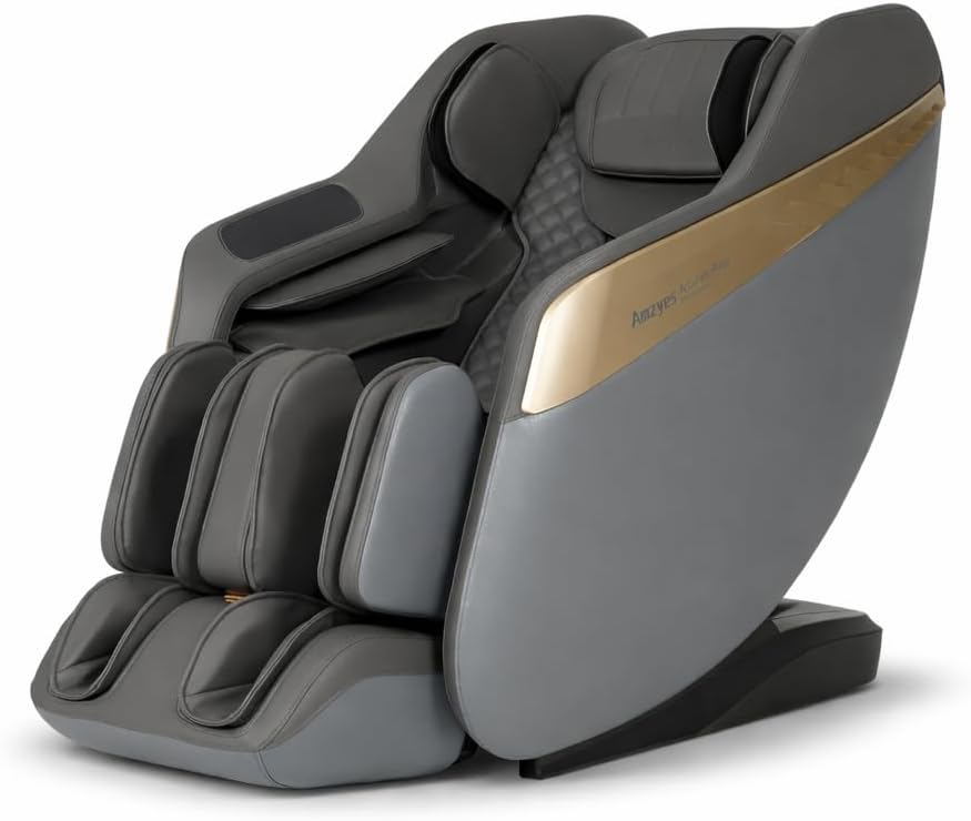 4D Massage Chair Full Body, 20 Modes Zero Gravity Massage Chair with 53.15 Inches SL Track, Foot Massage, Neck and Shoulder Massage, Shiatsu, Bluetooth Speaker, Home, Navy Blue
