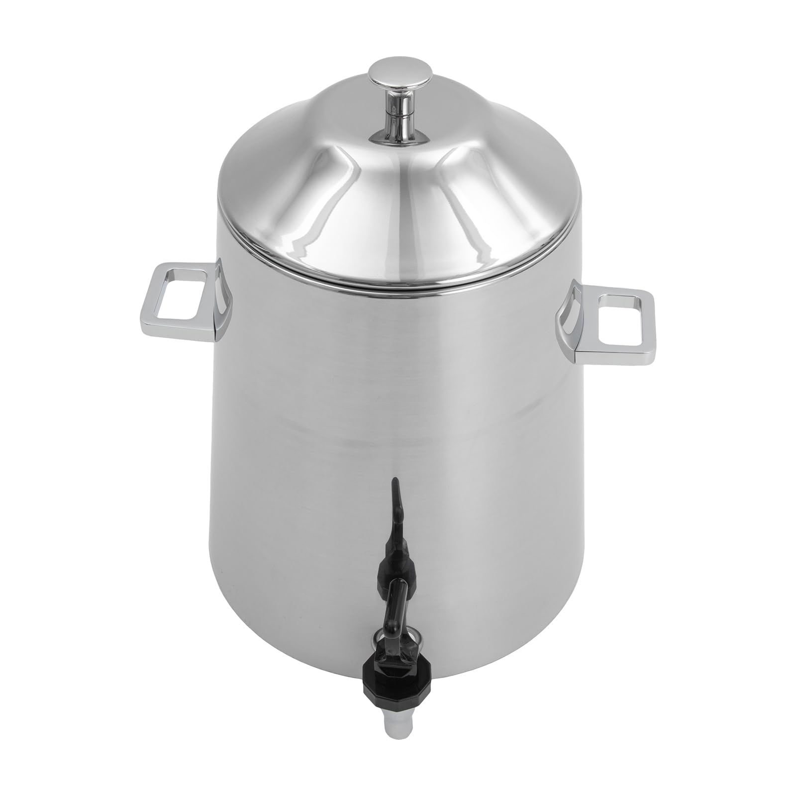 3.4 Gallon Stainless Steel Hot Beverage Drink Dispenser Can, Electric Coffee Urn with Fuel Holder 2-Way Continuous Heating, Tea Water Coffee Chafer Urn with Spigot for Parties Buffet Catering