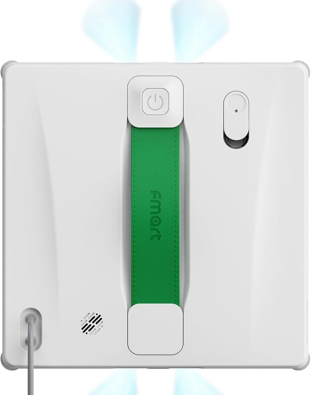 FMART W8 Mini Window Cleaning Robot, 8000Pa Suction, Ultra-Slim 2.36 in, 4-Way Ultrasonic Spray, Edge-Cleaning Route, Smart Path Planning, 9-Stage Safety, App & Remote Control