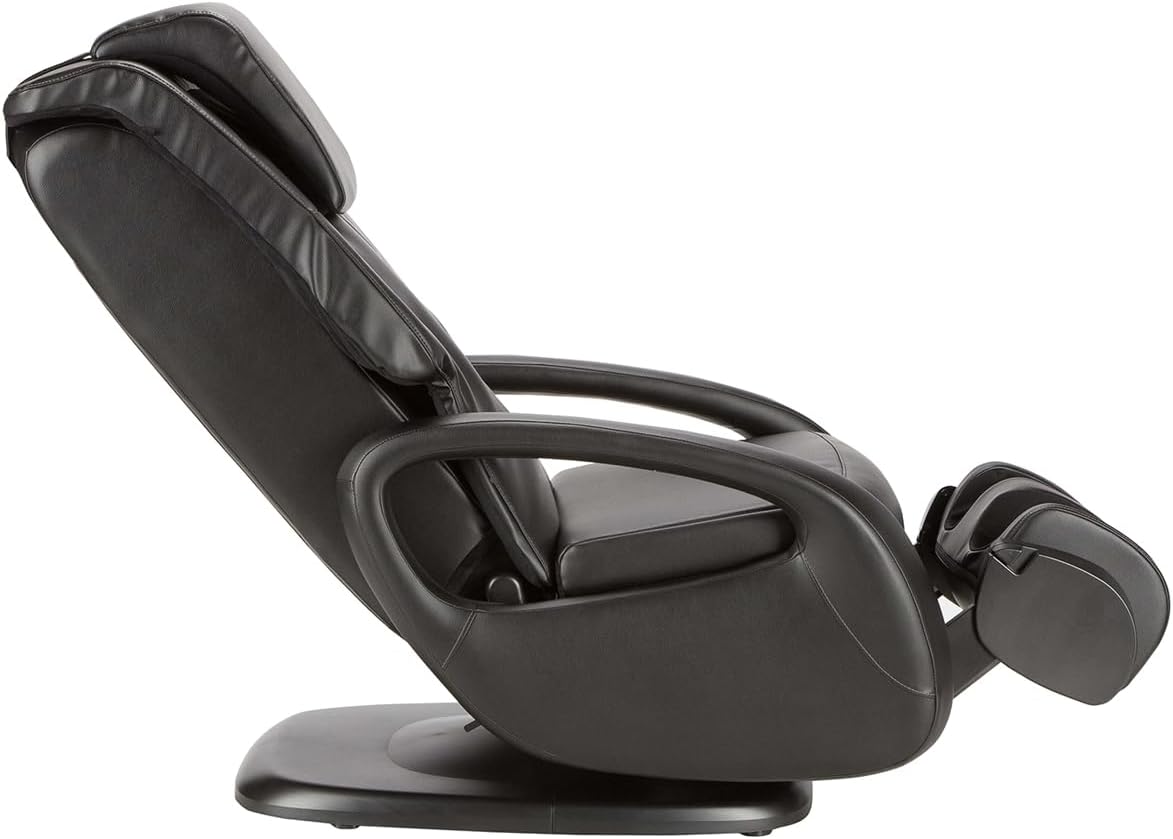 Human Touch WholeBody Swivel-Base Full Body Relax and Massage Chair - Perfect for Home Relaxation and Stress Relief | Warm Air Heating | Customizable Massage | Retractable Ottoman | Black Color, 7.1"