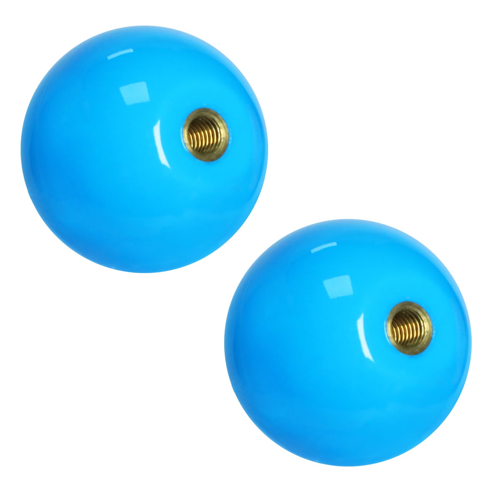 Gallipower 4Pcs Joystick Head,Arcade Joystick Ball Top Handle Rocker Round Head,Arcade Kit DIY Replacement Parts(Blue,Green,Red,Yellow)