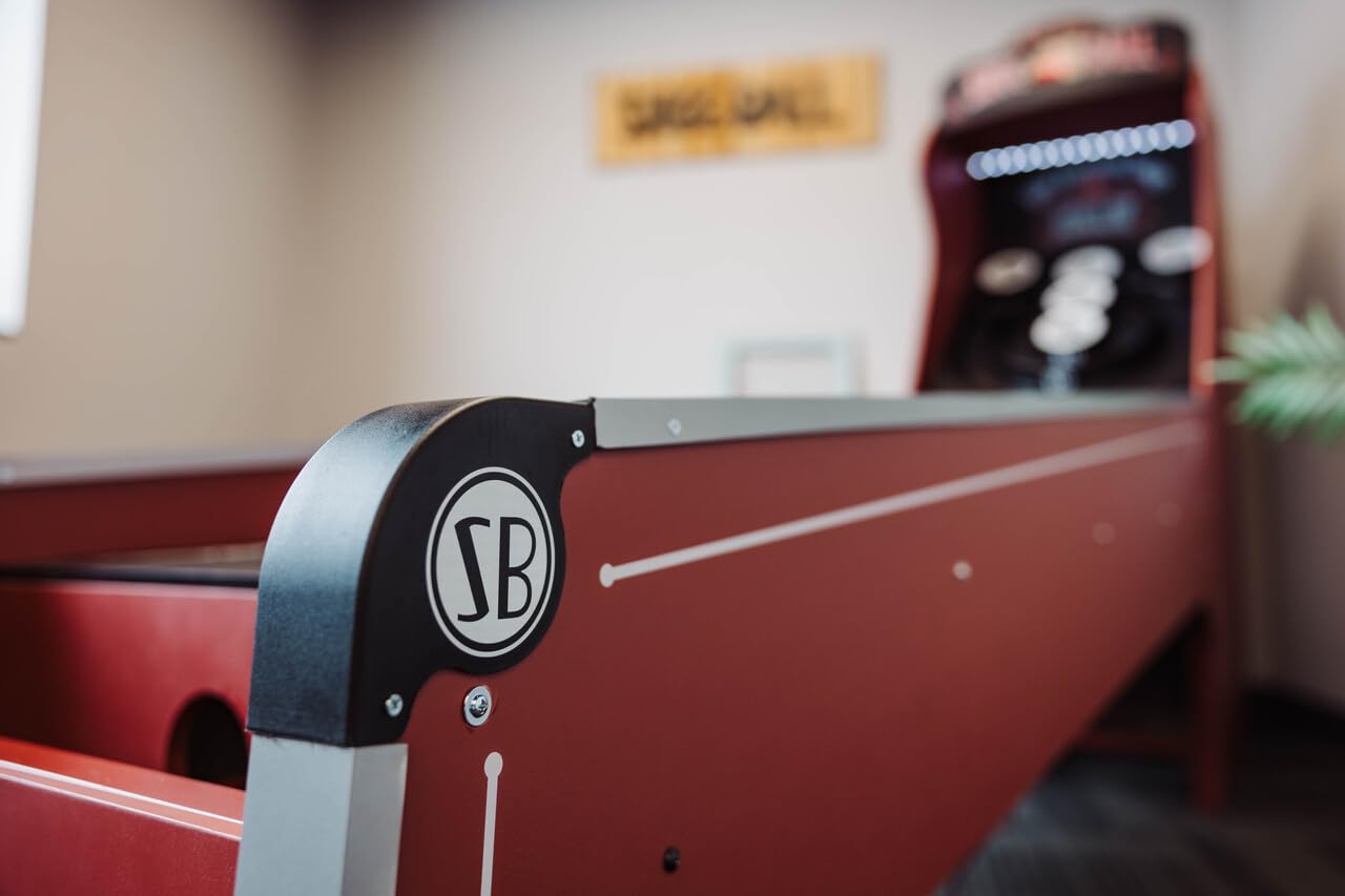 Skee-Ball Deluxe - an Arcade Table Machine Game for Home, Basement, and Recreation Rooms - Nostalgic Classic Family Fun of Roll and Score
