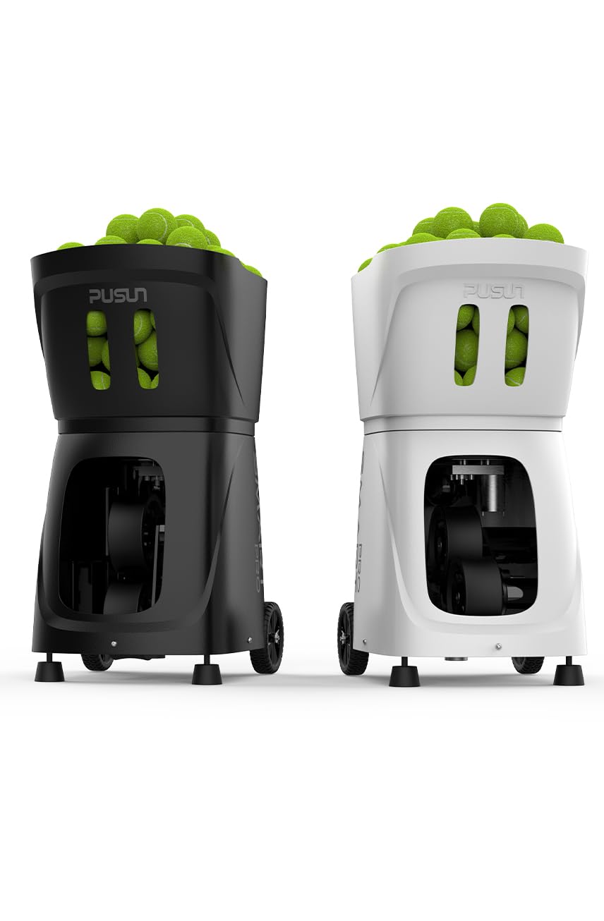 Smart Tennis Ball Machine PT-SMART PRO - 100+ Ball Capacity, Full APP Control, Internal Spin Serve, Ideal for Training & Matches