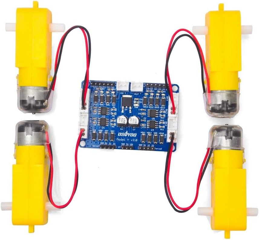 Model Y 4-Channel Dual H-Bridge Stepper Motor Driver Board for Arduino Raspberry Pi UNO Mega2560 Mecanum Wheel Smart Car Power
