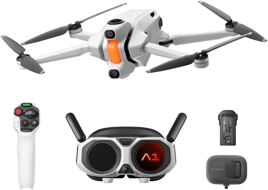 Antigravity A1-360 Drone with Camera 8K, Immersive goggles, Point-to-Fly Motion Control for Adults & Beginners, Obstacle Avoidance, 249g & Foldable, Deep Track, Auto Return, Auto Edit | Camera 8K, Immersive goggles, Point-to-Fly Motion Control, Beginners,