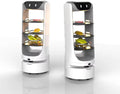 Food delivery Robots, Featuring a Modular Design and Intelligent Elevator Interface, can Carry Various Items Such as Meals, Medicine, and documents.