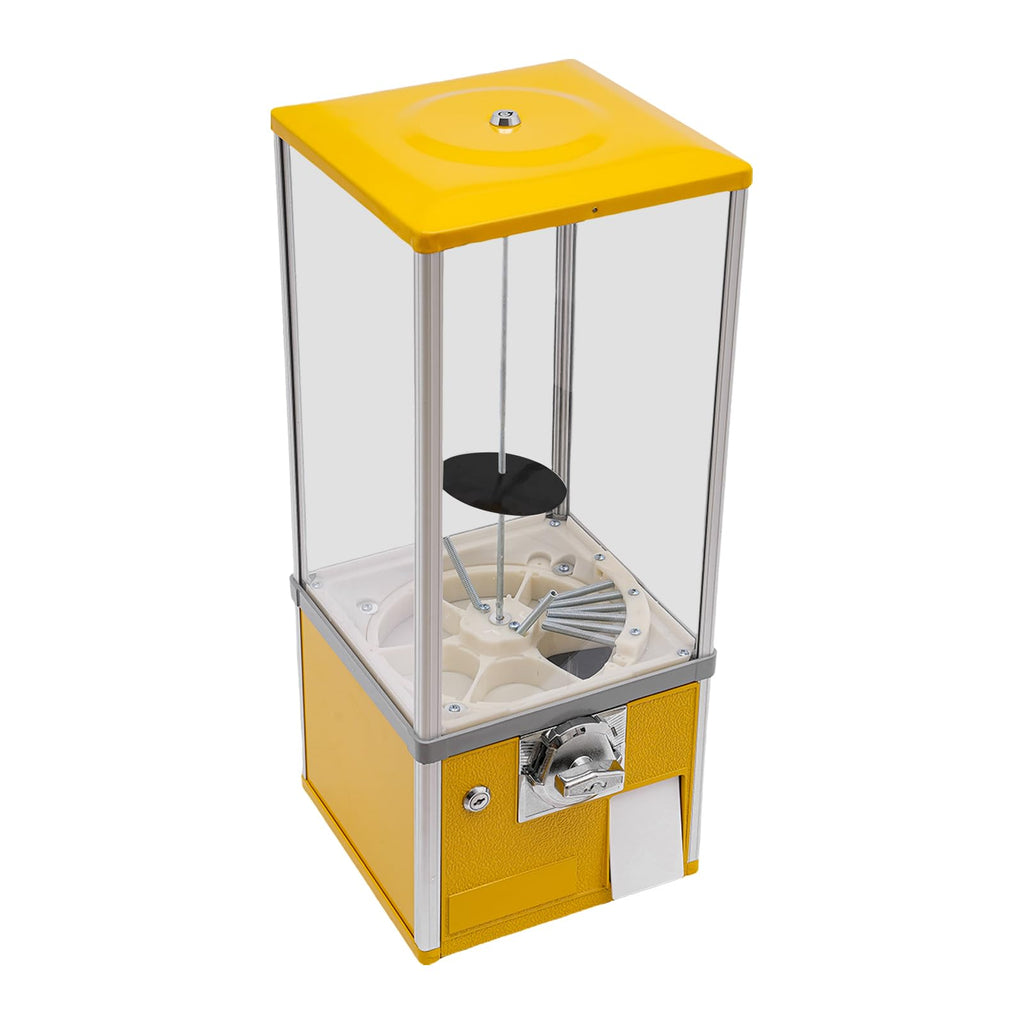 4X 25 Cents Coin Operated Vending Machine, 200pcs 1.77in Toy Capsule Vending Machine Commercial Twister Ball Dispenser 21in Height Rectangle Bubble Gum Machine for Retail Store, Supermarket