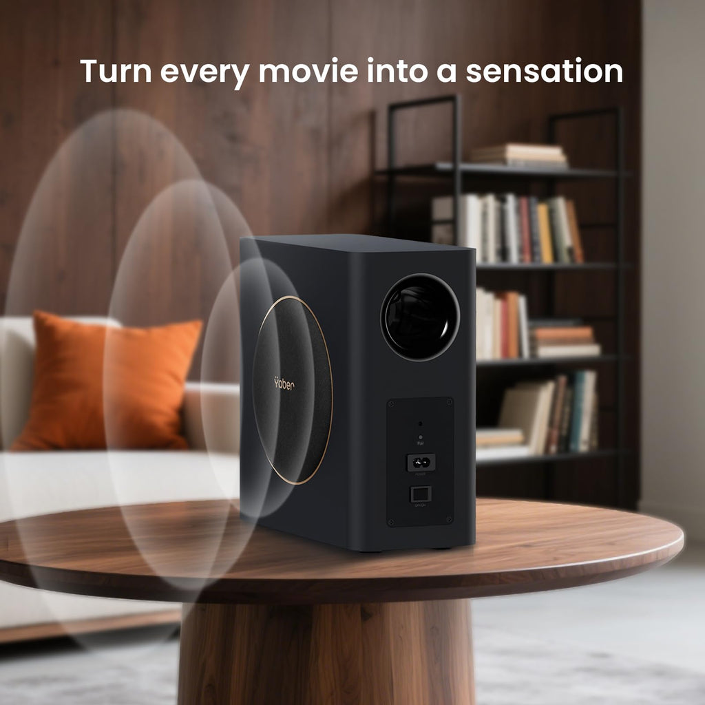 Yaber PROJECTOR K3 Smart Projector with GTV, 30W Speaker Sound by JBL, Dolby Audio, Home/Outdoor Movie Projector with WiFi6 and Bluetooth, Auto Screen Adaptation,Netflix 7000+app