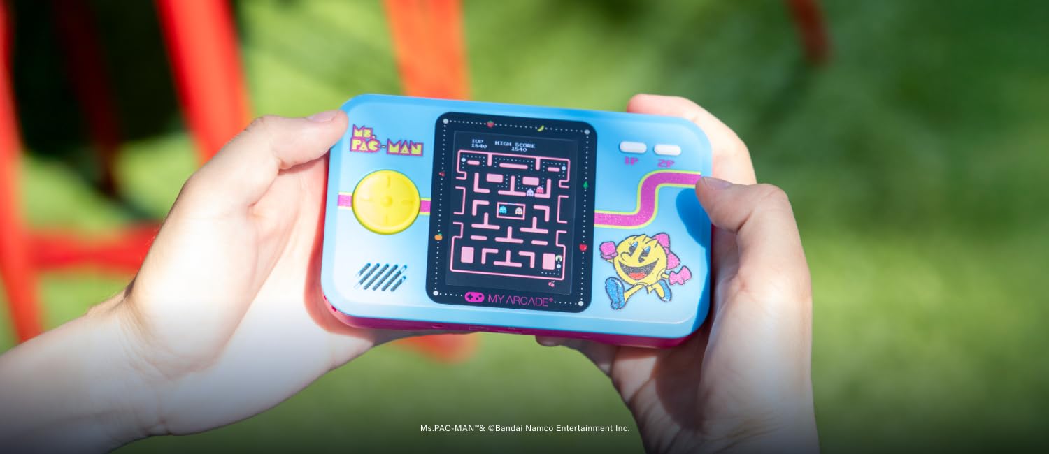 My Arcade Pac-Man Pocket Player Pro: 2.75" Color Display, Retro Gaming Consoles, Arcade Classics, Family Game Night, Retro Mini