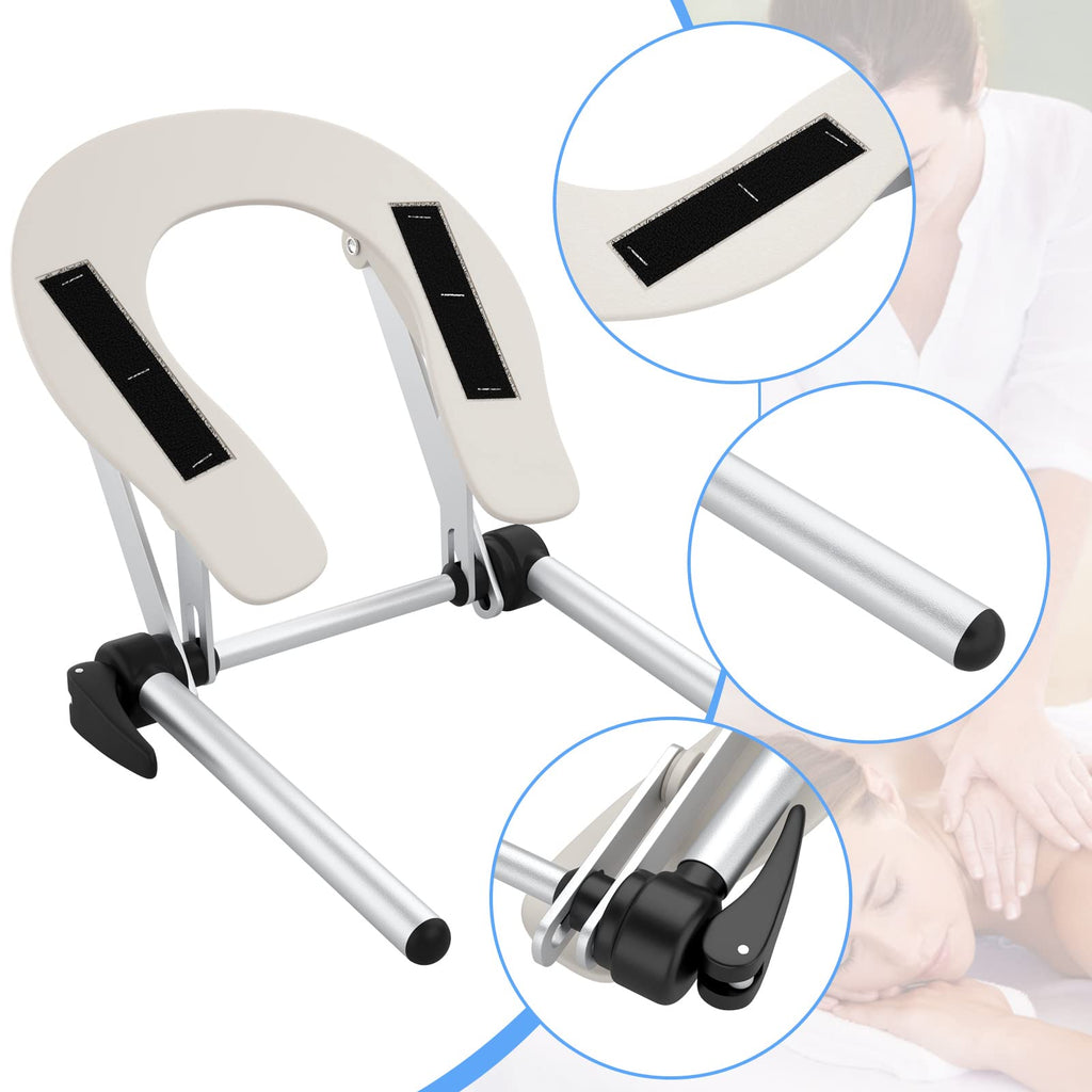 Universal Massage Table Face Cradle & Cushion, Adjustable Massage Chair Spa Bed Headrest & Face Pillow Support, Massage Platform Head Rest Cushion Cradle for Salon Home Mattress Top Massage Kit