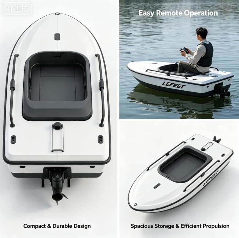 LEFEET Autonomous Underwater Vehicle for Seabed Inspections, High-Precision Marine Survey Drone with Sonar & Camera, Waterproof