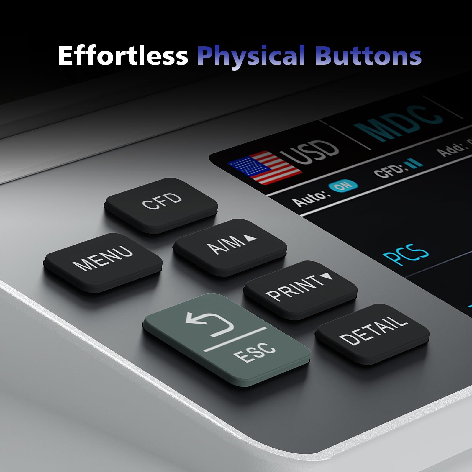 N71 Money Counter Machine Mixed Denomination, Dual-Display Mixed Denomination Value Counting Machine with CIS/UV/MG/IR/DD Counterfeit Detection, Multi-Currency for Business & Retail, 3-Year Protection