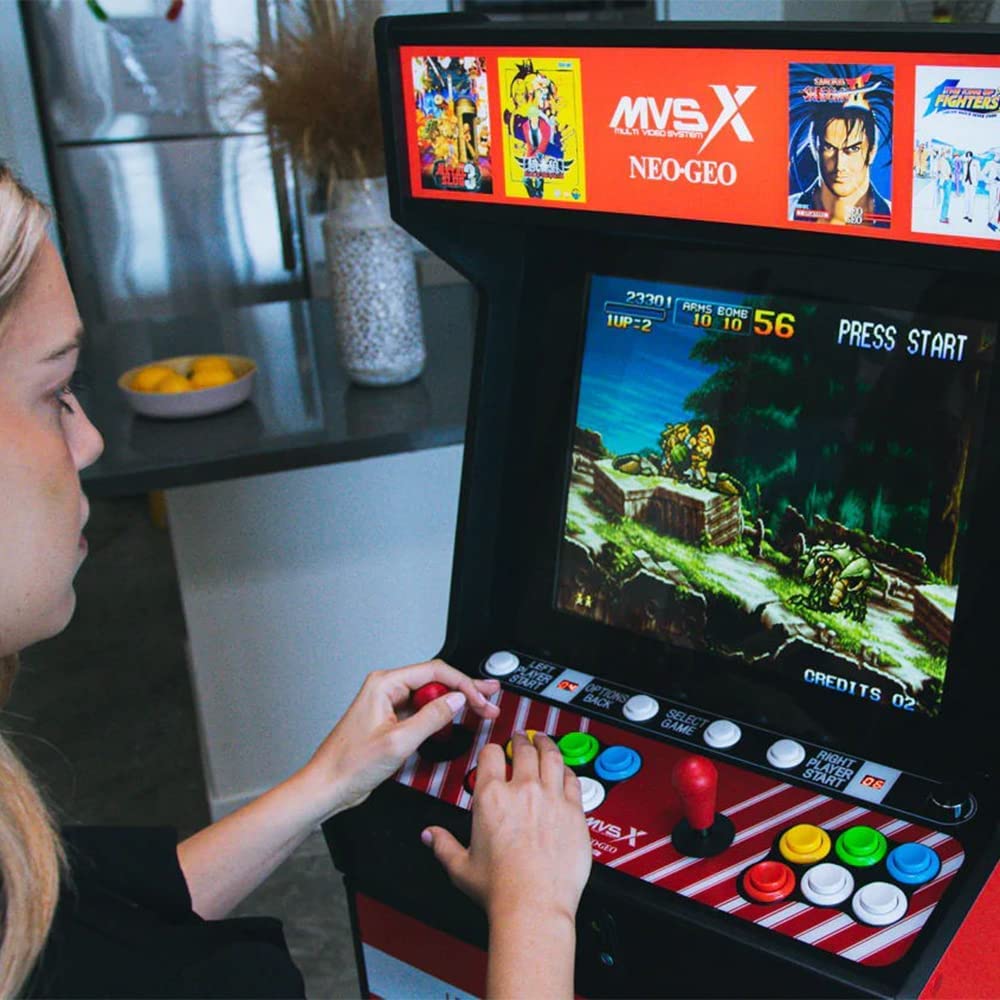 UNICO MVSX Arcade Combo with Base, Pre-Loaded 50 SNK Genuine Retro Games, Including The King of Fighters/Samurai/Metal Slug and More