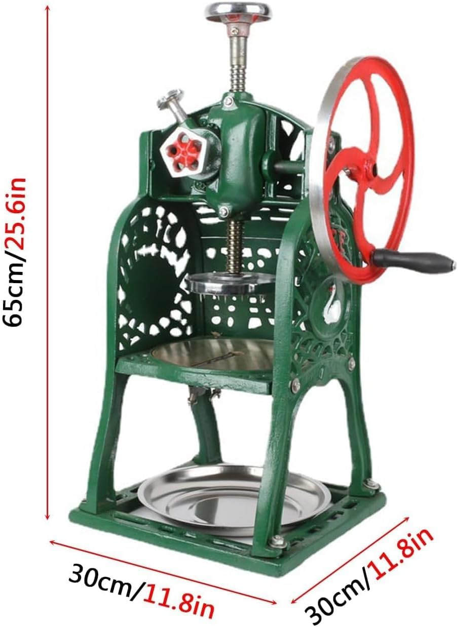 Manual Snow Ice Shaver Machine, Ice Crusher, Hand-Crank Design,Crushing Ice is Easy and Labor-Saving, Ensuring that for Summer Energy Saving Home