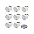 8 Pcs Original Qanba Illuminated Buttons Qanba Sanp In LED Buttons for DIY Cabinet Machine Arcade Machine 24MM/30MM (30MM, Clear Buttons+Blue Led)