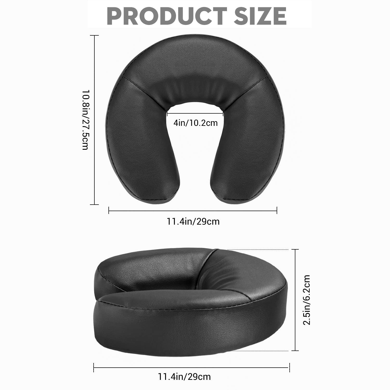 Universal Massage Table Face Cradle & Cushion, Adjustable Massage Chair Spa Bed Headrest & Face Pillow Support, Massage Platform Head Rest Cushion Cradle for Salon Home Mattress Top Massage Kit