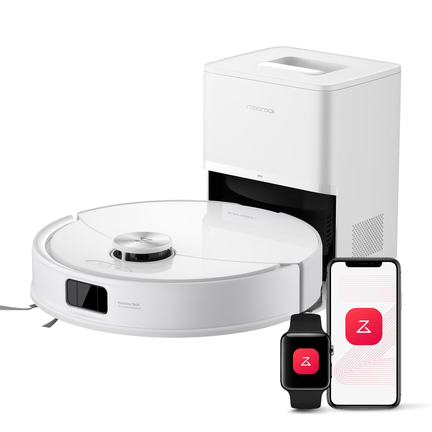 roborock Q10 S5+ Robot Vacuum and Mop, 10,000Pa Suction, Upgraded from Q8 max+, 70 Days Self-Emptying, Obstacle Avoidance, Sonic Mopping, Dual Anti-Tangle Design, Auto Mop Lifting, Black