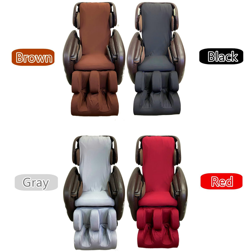 Full Body Massage Chair Cover-Shiatsu Slipcover Recliner Chair Cover,Universal Washable Stretch Fabric Armchair Slipcovers,Dust Protection Sofa Covers,Brown,Body