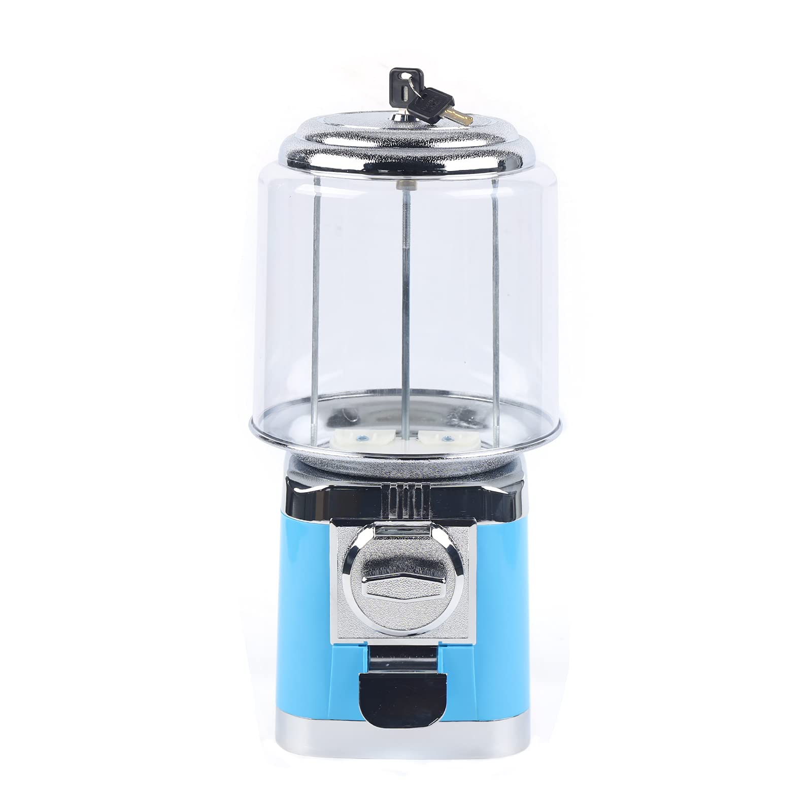 25 Cent Vending Machines, Commercial Toy Candy Capsule Vending Machine, 0.79-1.26 Inch Ball Diameter Coin Operated Large Capacity Gumball Machine for Home Use, Game Halls, Retail Stores (Blue)