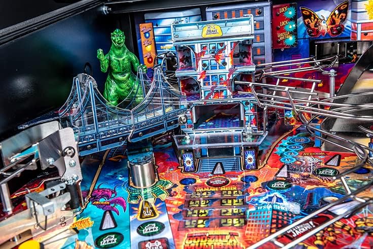 Stern Pinball Godzilla Arcade Pinball Machine with Insider Connected, Premium Edition