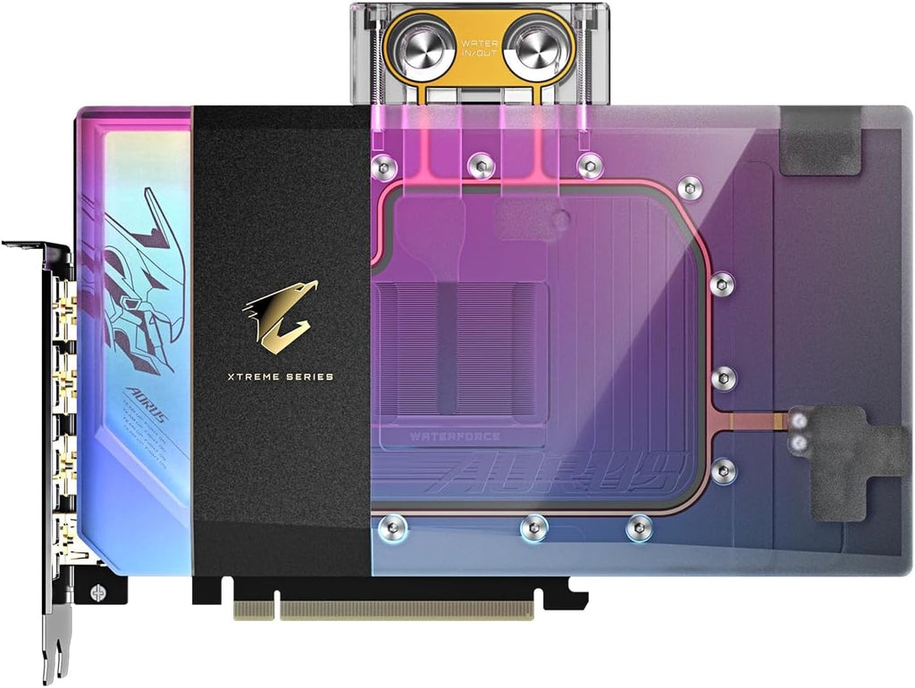 Gigabyte Aorus GeForce RTX 5090 Xtreme Waterforce WB 32G Graphics Card - 32 GB GDDR7, 512 Bit, PCI-E 5.0, 2655 MHz Core Frequency, 3 x DP 2.1a, 1 x HDMI 2.1b, NVIDIA DLSS 4, GV-N5090AORUSX WB-32 GD