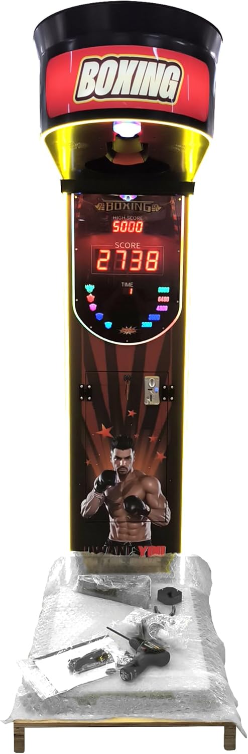 CREATIVE ARCADES Knockout Challenge Boxing Arcade Machine, Punch Out Pro - Full Size Commercial Arcade Machine
