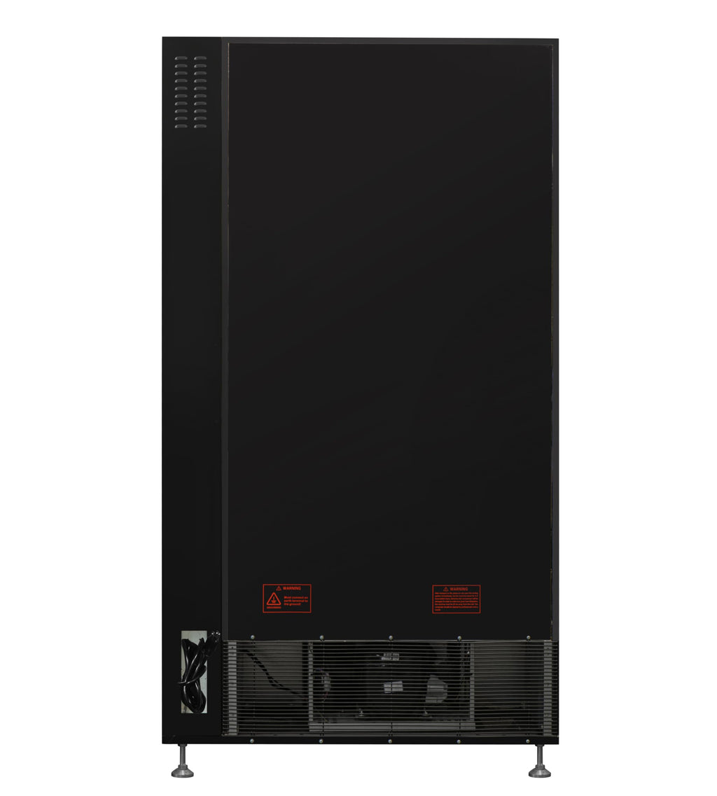 KoolMore Refrigerated Snack Vending Machine with 36 Slots Featuring a Credit Card Reader and Coin/Bill Acceptor in Black (KM-VMR-30-BCR)