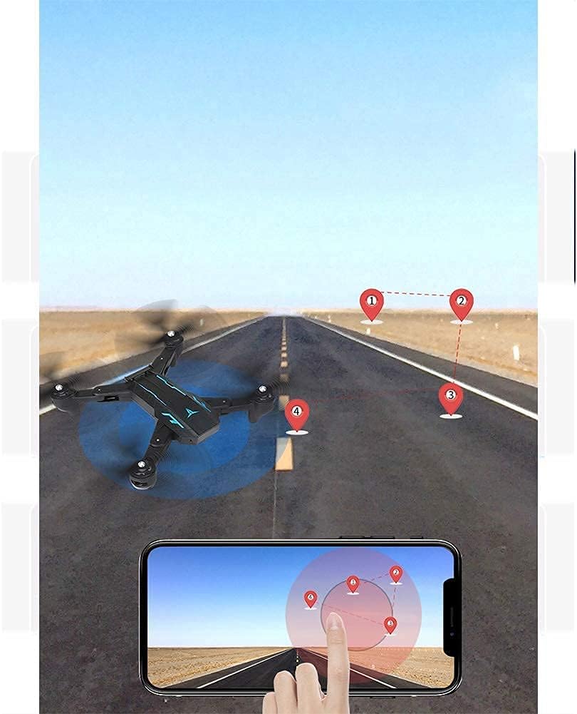 1080P Drone with Camera for Adults 1080P HD Live Video Camera Drone for Beginners w/Voice Control with Gravity Sensor Voice Control Gesture Control Altitude Hold