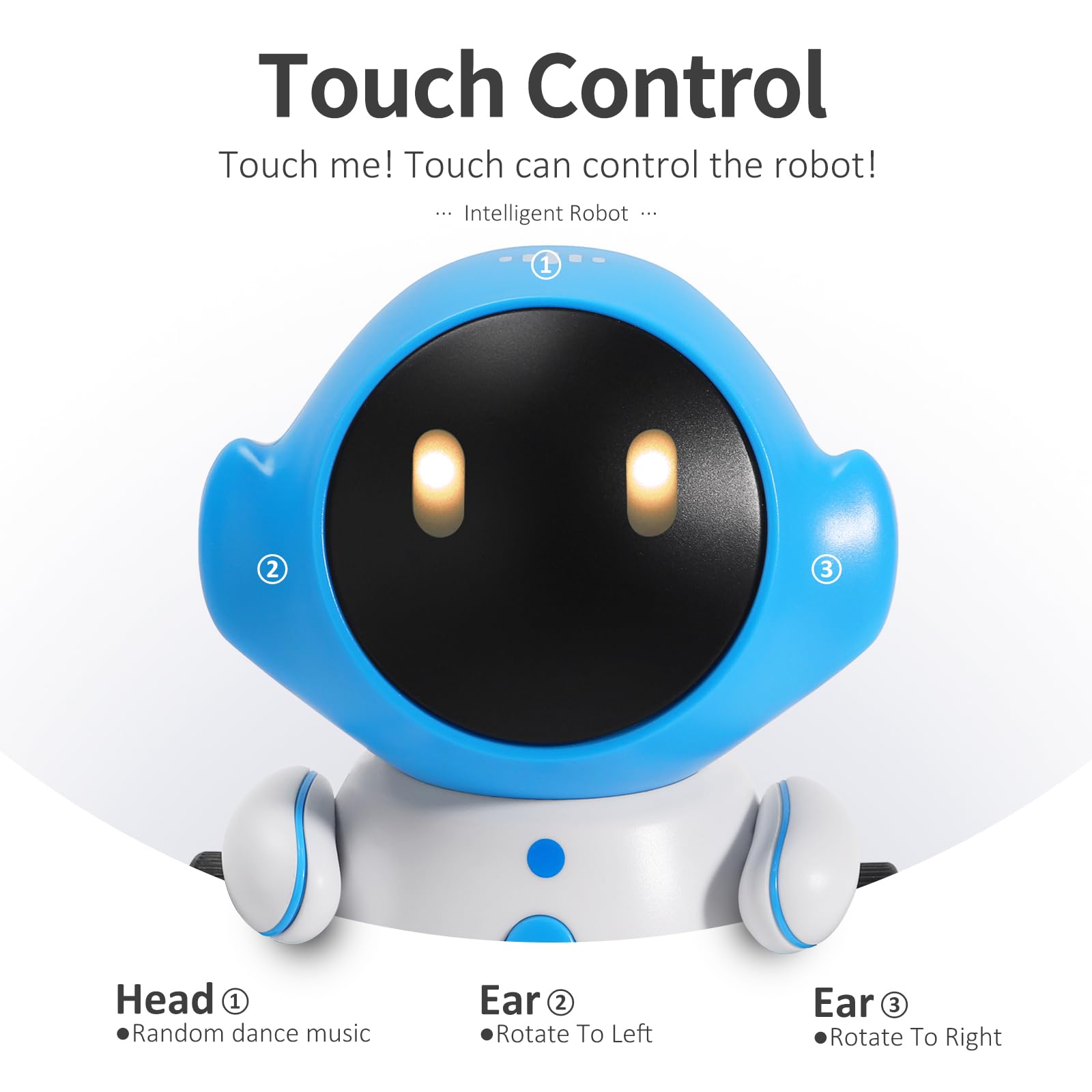 GILOBABY Interactive Robot for Kids Ages 3-8 – Rechargeable with Voice Control & Playback Mode – Educational Toy that Sings, Dances and Touch Control