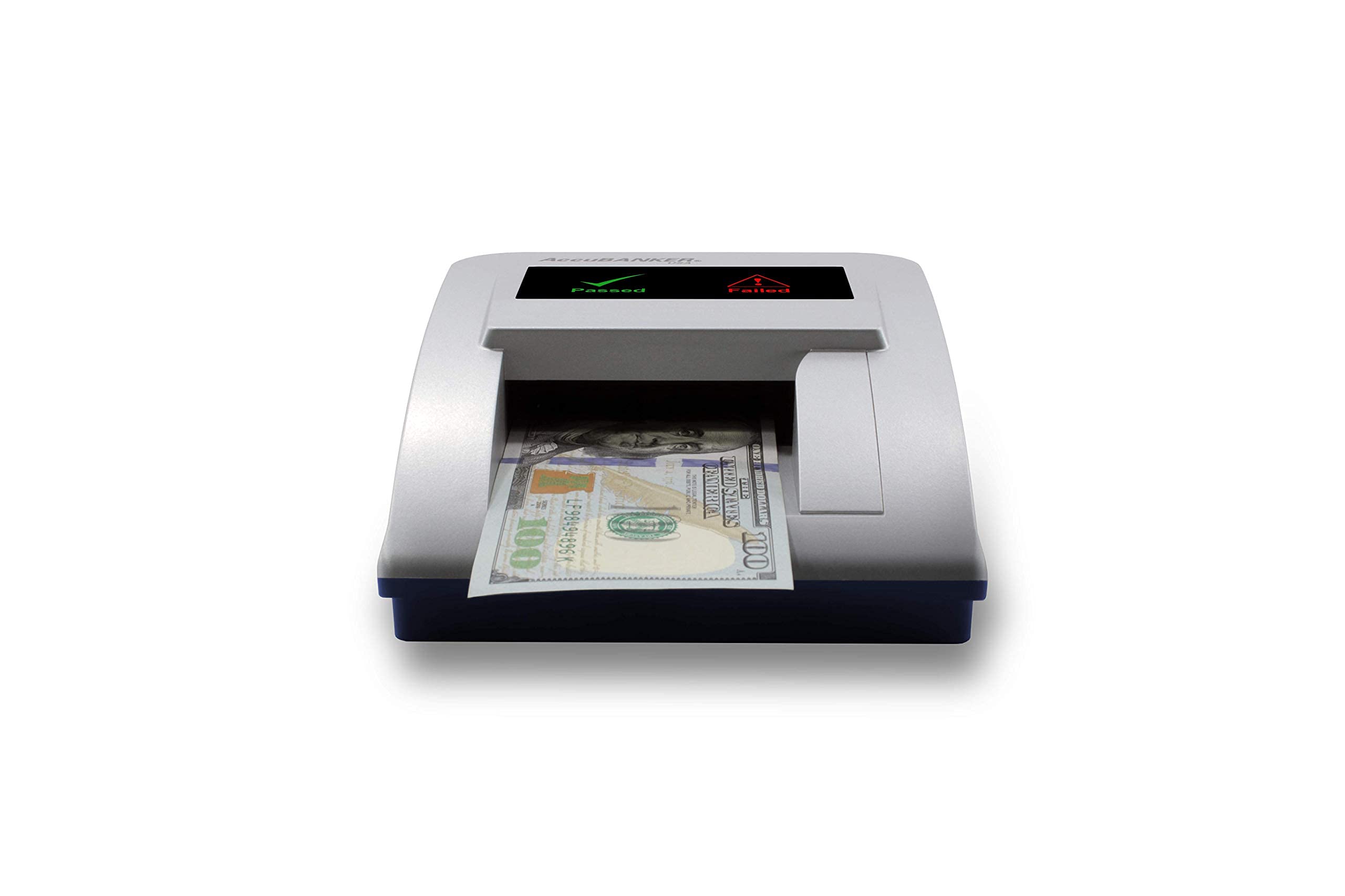 AccuBANKER D470 Quadscan 4-Way Orientation Counterfeit Bill Detector with UV, MG, IR, WM, Image, Length, Spectrum 7-Point Counterfeit Detection Methods - Optional Battery for Portable Use (No Battery)
