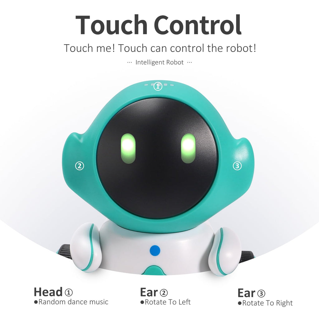 GILOBABY Interactive Robot for Kids Ages 3-8 – Rechargeable with Voice Control & Playback Mode – Educational Toy that Sings, Dances and Touch Control