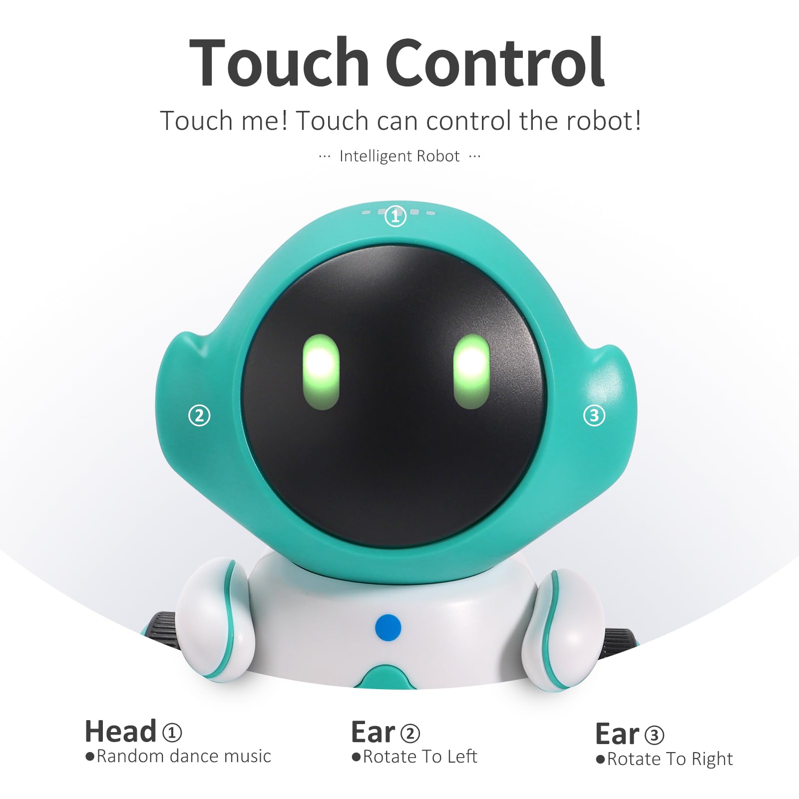 GILOBABY Interactive Robot for Kids Ages 3-8 – Rechargeable with Voice Control & Playback Mode – Educational Toy that Sings, Dances and Touch Control
