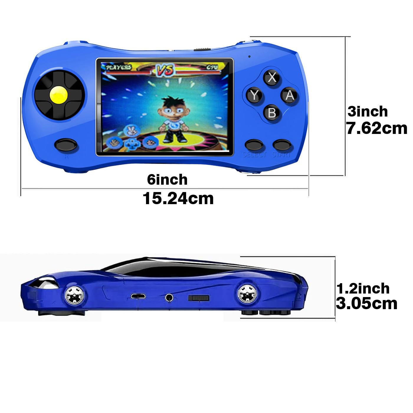 Handheld Game Console for Kids Preloaded 240 Retro Video Games, Portable Gaming Player with Rechargeable Battery 3.0" LCD Screen, Mini Arcade Electronic Toy Gifts for Boys Girls