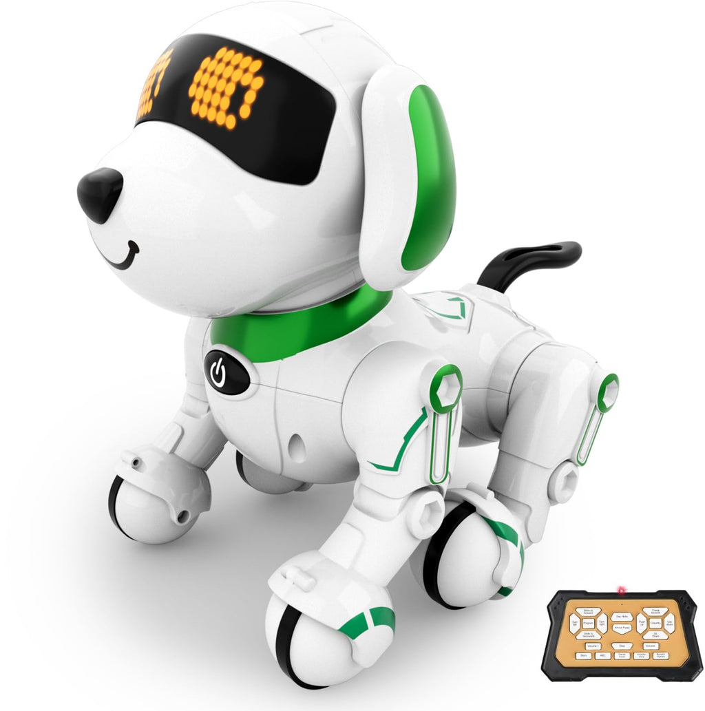 Dwi Dowellin Robot Dog for Kids 8-12,Remote Control Smart Robotic Dogs Pet Puppy Robotic Toy,Interactive Touch Walking Talking Toys for Boys Girls Christmas Birthday Gifts