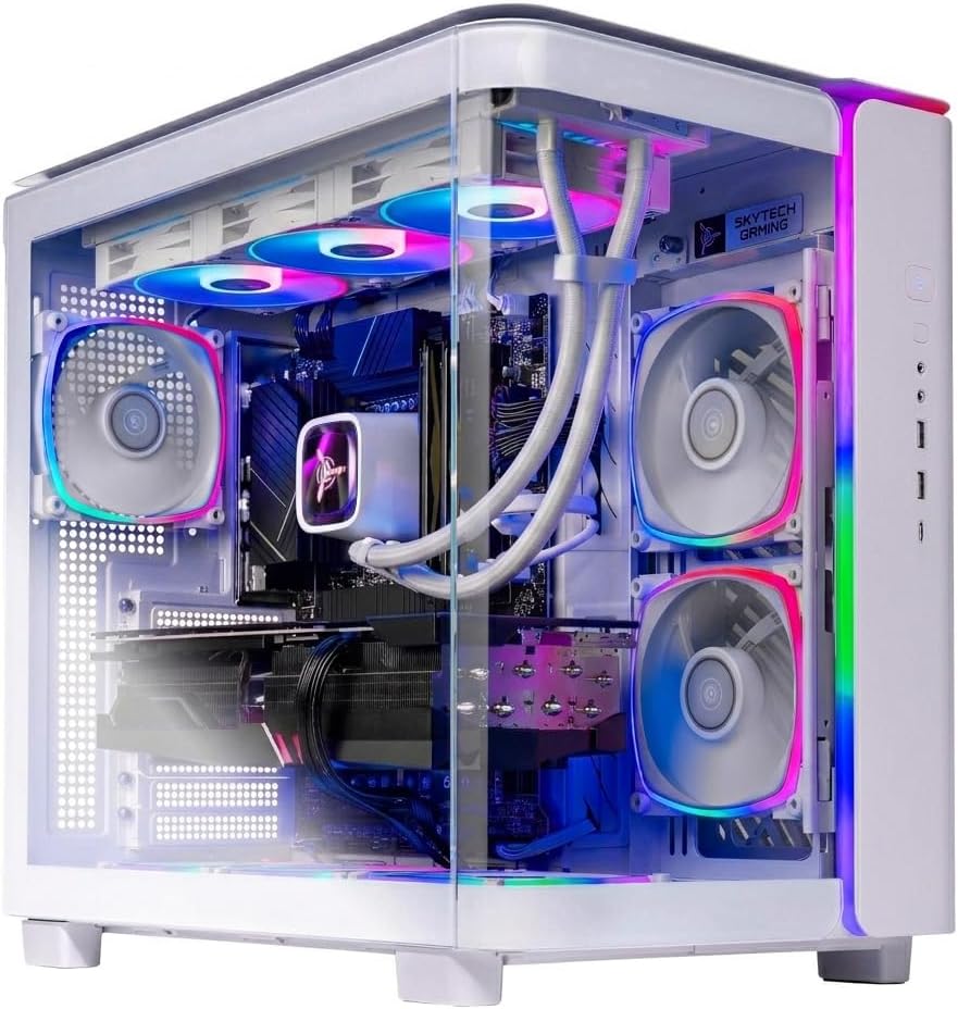 Skytech Gaming King 95 Gaming PC, Ryzen 9 9900X3D, RTX 5070 Ti | 32GB DDR5 RAM 6000, 2TB Gen4 NVMe M.2 SSD, Windows 11, 850W GOLD ATX 3 PSU, 360 ARGB AIO , Wi-Fi 5, Desktop