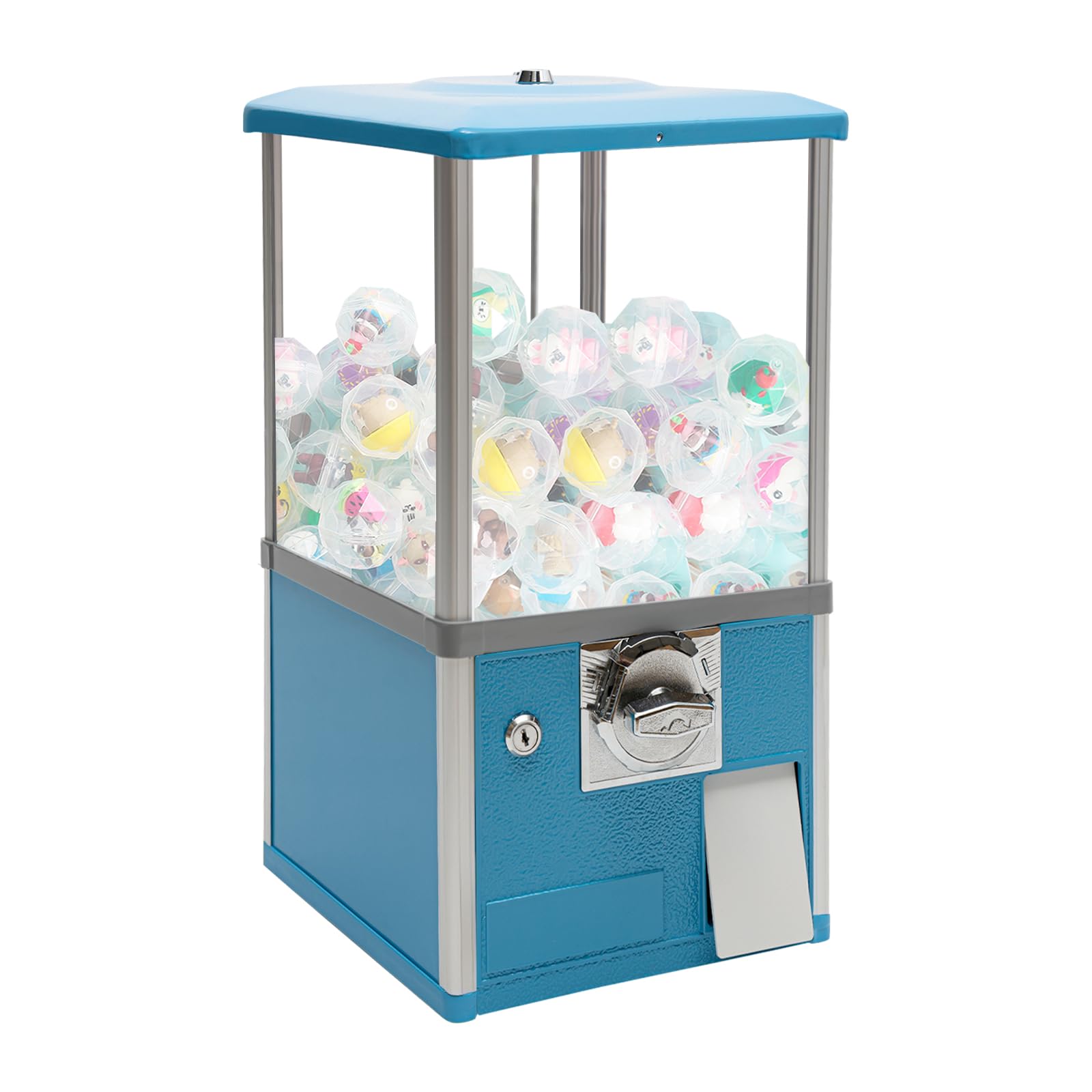 25-Cent Capsule Vending Machine, Commercial Big Capsule Gachapon Machine for Sale One-Piece Gumball Machine for Kids Great Attraction Mini Vending Machine (Ball Diameter 4.5-5.0cm/1.77-1.97in) (Green)
