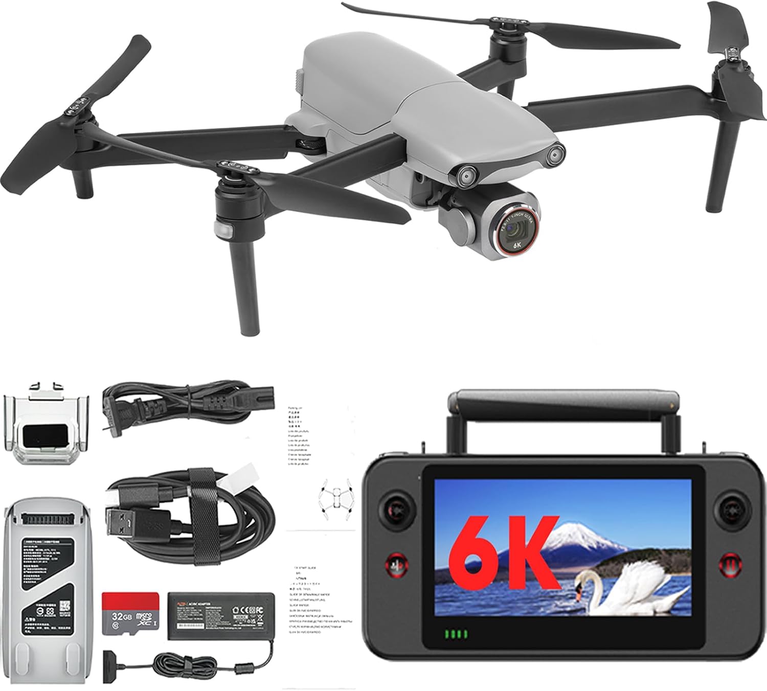 2026 Autel Robotics EVO Lite 6K Enterprise Basic Combo, 1’’ CMOS 6K Resolution, 16X Digital Zoom, 40 Minute, AI Target Recognition, 866g, 3-Way Obstacle Sensing, 39370ft (12KM) Transmission