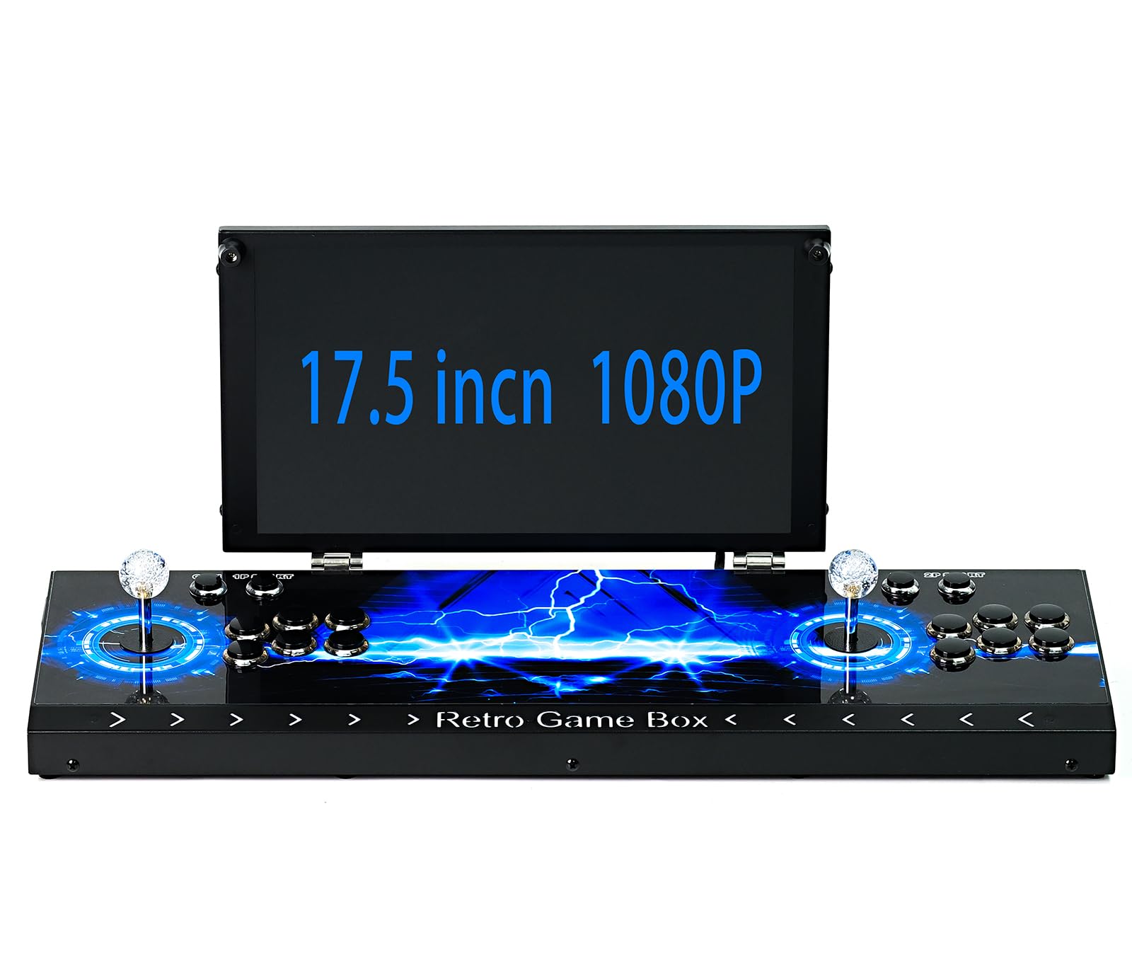 35000 in 1 Portable Arcade Game Console 14-inch HD Screen Dual Players Pandoras Box 80S,Retro Video Game Machine Search/Hide/Save/Load/Pause Games (14in-Dual Players)