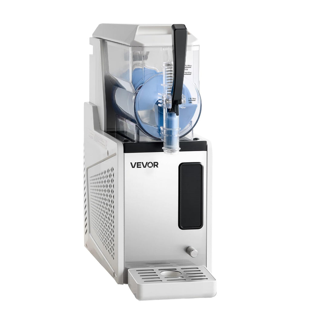 VEVOR Slushie Machine, 6L/1.6Gal Commercial Slushy Maker, Frozen Drink Maker with Self-Cleaning, Margarita Machine for Restaurants Bars Party for Slushie, Margaritas, Milkshake & More