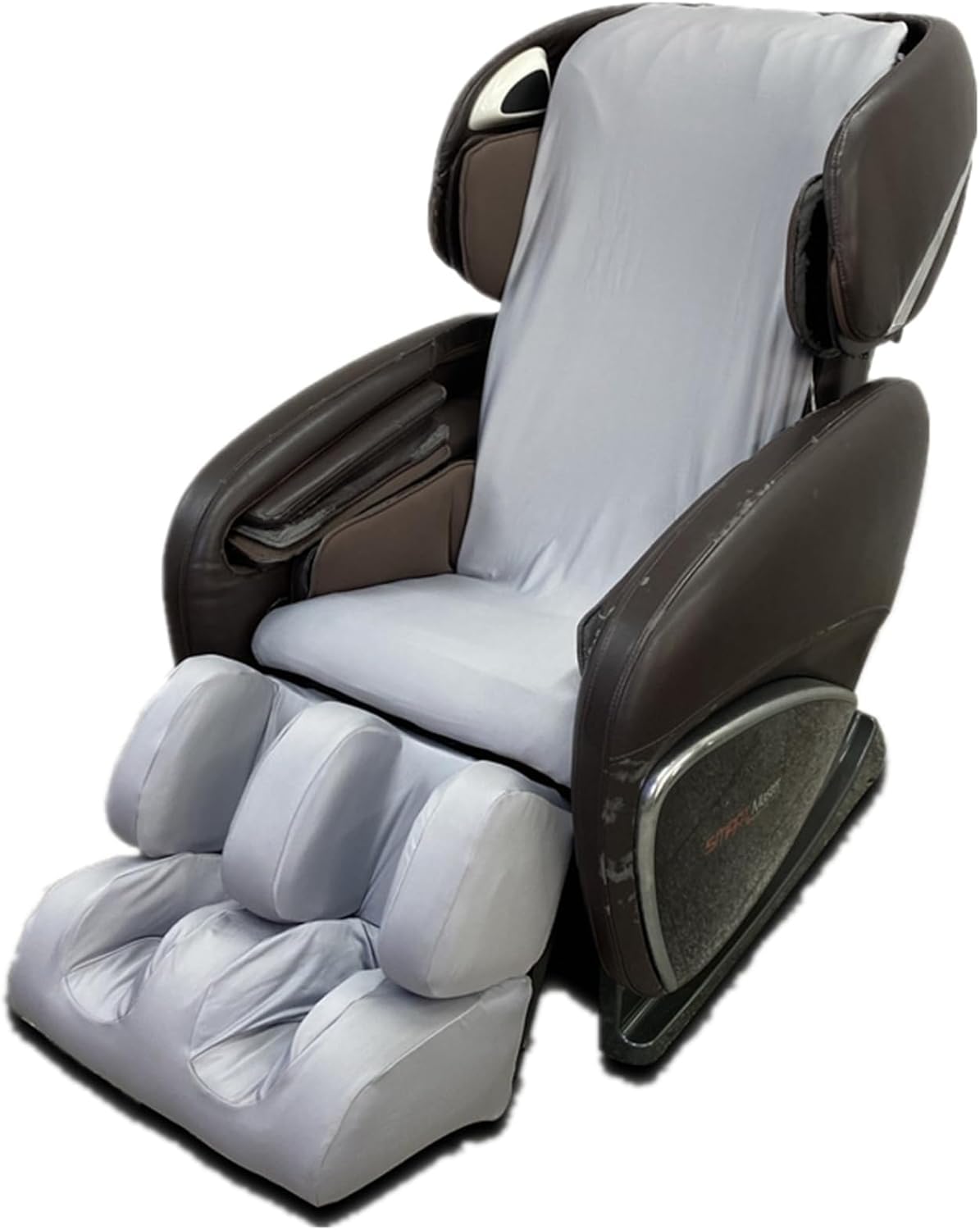Full Body Massage Chair Cover-Shiatsu Slipcover Recliner Chair Cover,Universal Washable Stretch Fabric Armchair Slipcovers,Dust Protection Sofa Covers,Brown,Body