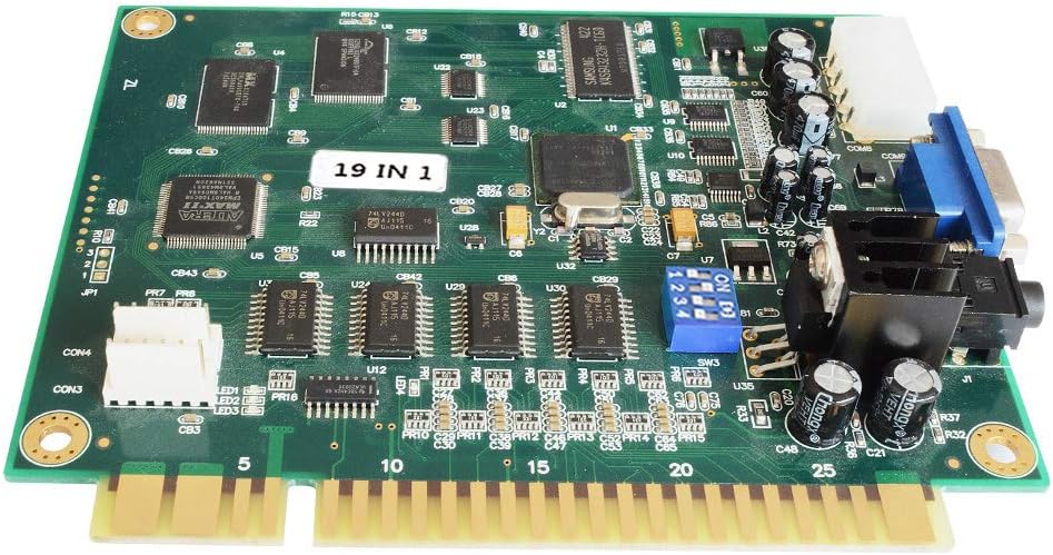 BLEE Classical Arcade Board 19 in 1 Arcade PCB Jamma Board Horizontal Jamma Multi Game CGA VGA Output